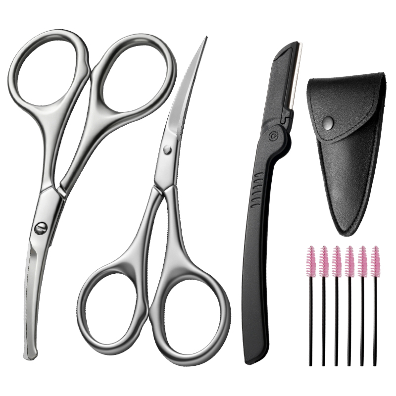 Men'S Grooming Eyebrow Trimming - 1/9 tijeras de acero inoxidable para