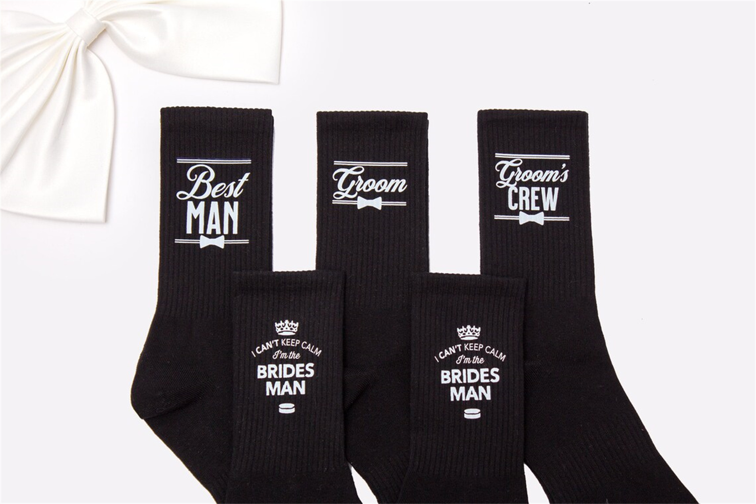 Men'S Grooming Day - Calcetines de novio, regalos de padrino,