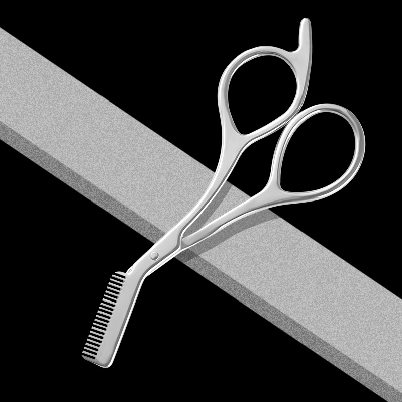 Men'S Grooming Eyebrow Trimming - Tijeras para Recortar Cejas de Acero