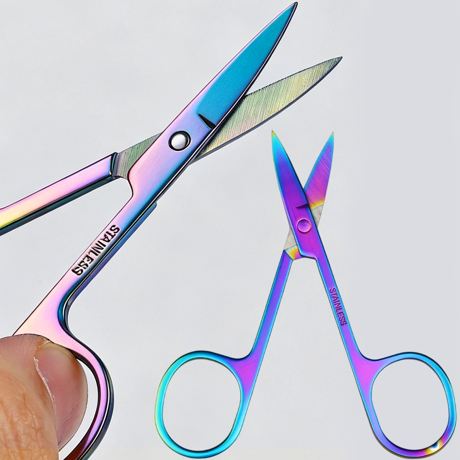 Men'S Grooming Eyebrow Trimming - Tijeras Pequeñas para Recortar el Vello