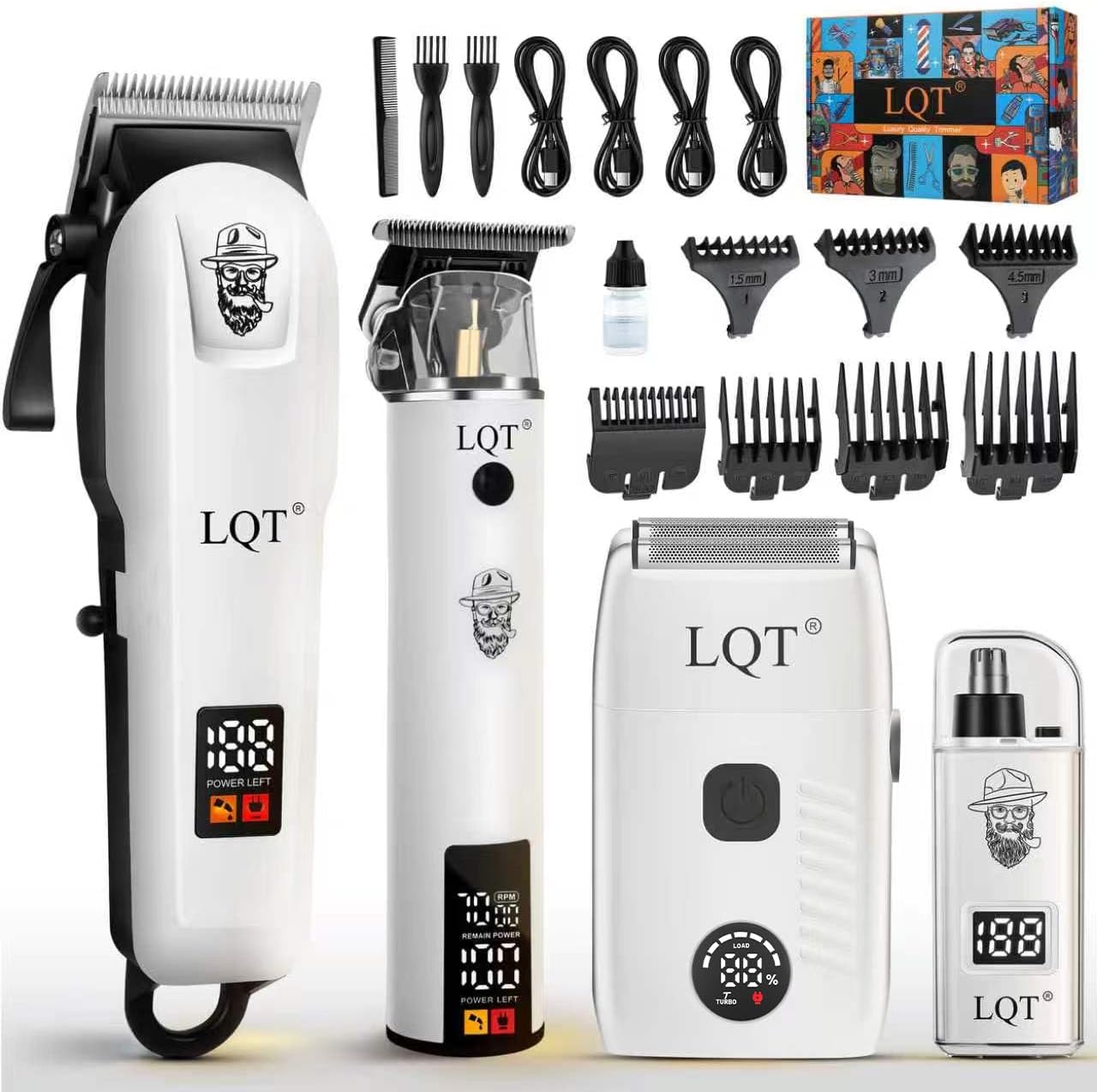 Men'S Grooming Electric Trimmer - Cortadora de Pelo Todo en Uno