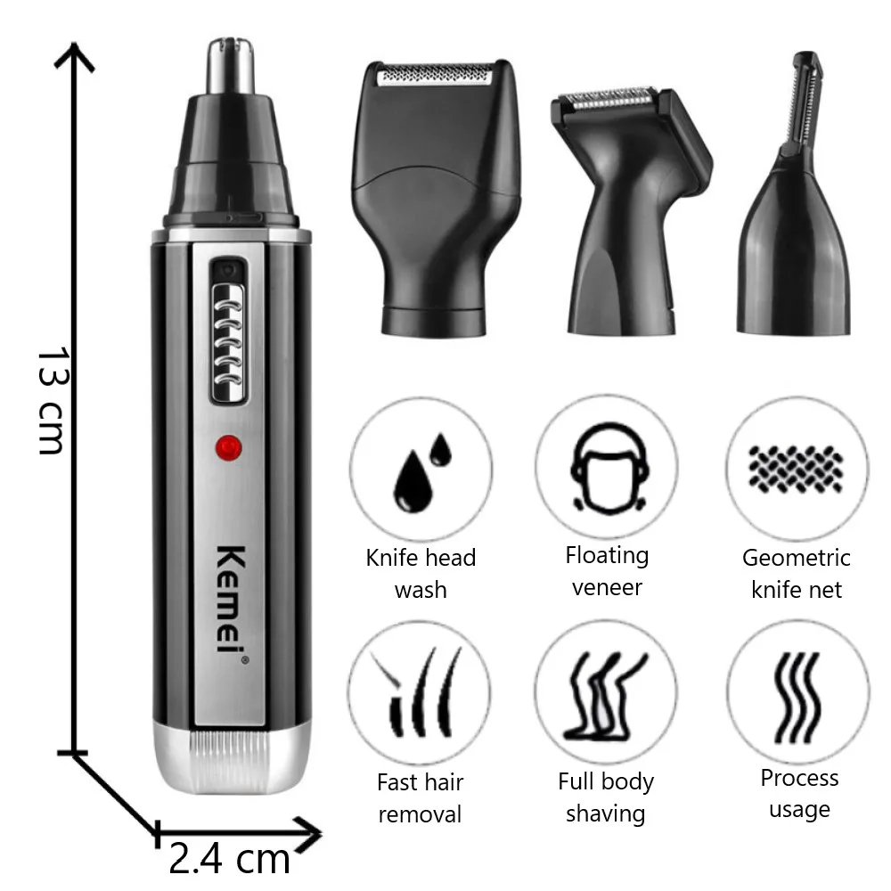 Recortador Kemei 4 en 1 para h - Men'S Grooming Electric Trimmer reseña y precio