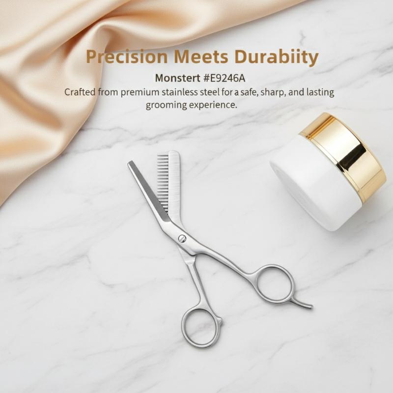 Tijeras para Cejas de Acero In - Men'S Grooming Eyebrow Trimming reseña y precio