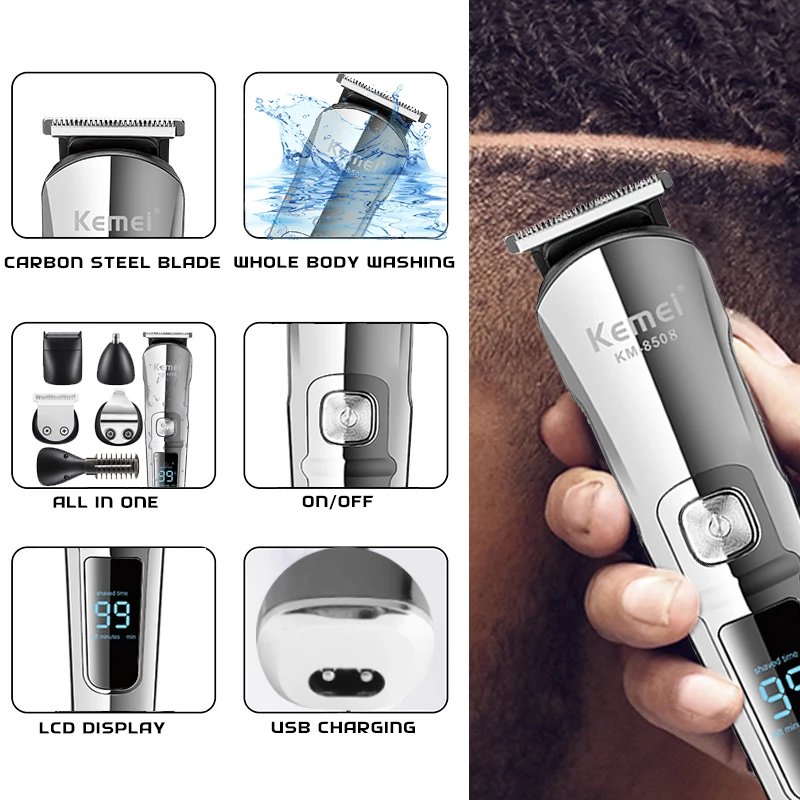 Recortadora de Barba y Cabello - Men'S Grooming Electric Trimmer reseña y precio